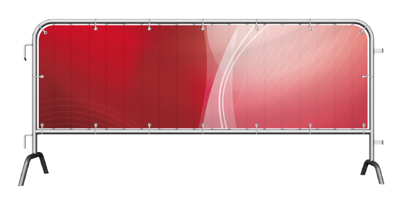 Banner für Absperrgitter