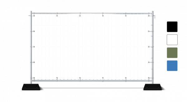 Sichtschutzplane für Bauzäune